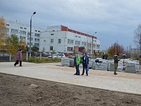 В Твери завершаются работы в сквере на улице Можайского 